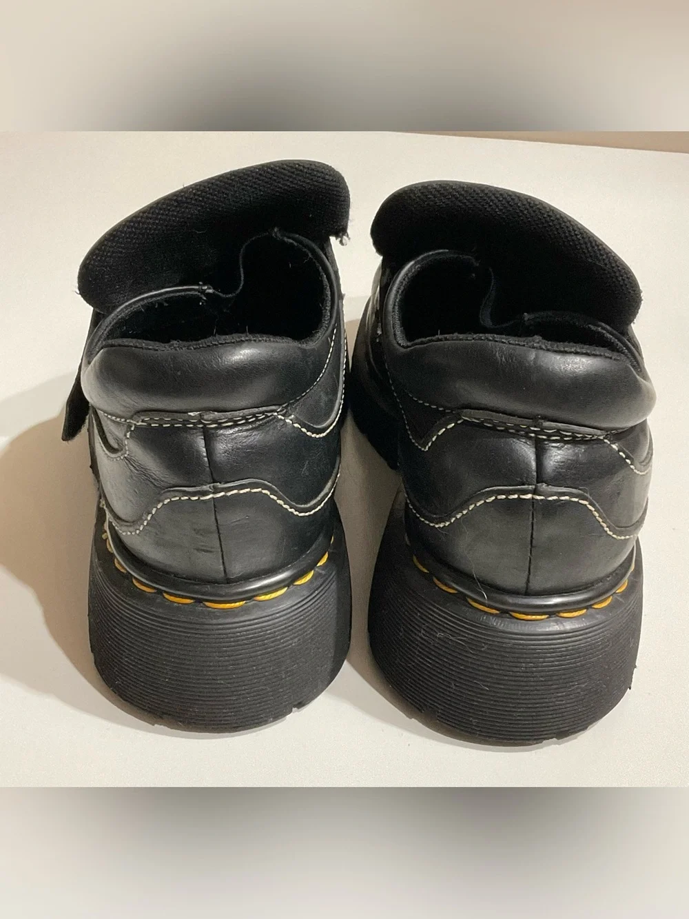 Dr. Martens Shoes Men’s US 7 Black Chunky Leather Strap Mary Jane Platform 9380